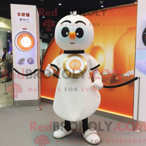 White Mandarin mascot...