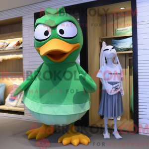 Green Gull maskot kostym...