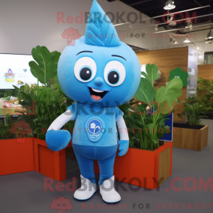 Sky Blue Spinach mascot...