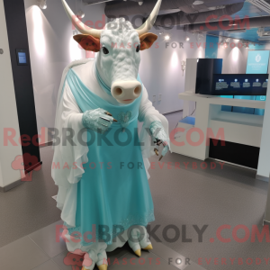 Turquoise Bull mascot...