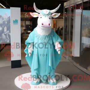 Turquoise Bull mascot...