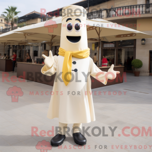 Cream Paella mascot costume...