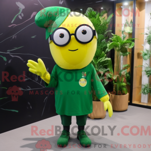 Forest Green Lemon mascot...