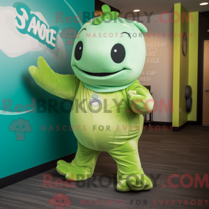 Postava maskota Lime Green...