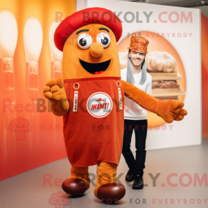 Máscara de currywurst com...