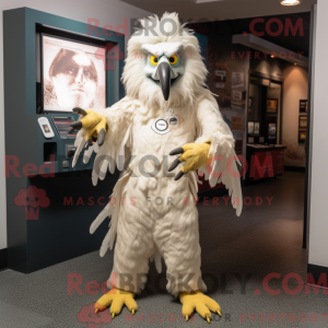 Cream Harpy maskot kostume...