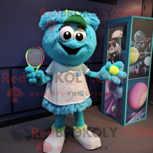 Teal Tennisschläger...