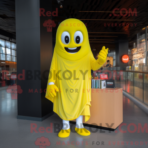 Citrongul spøgelse maskot...