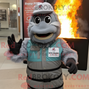 Postava maskota Grey Fire...