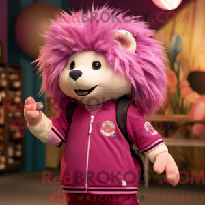 Magenta pinnsvin máscara...