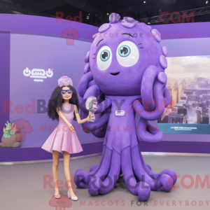 Lavendel Medusa maskot...
