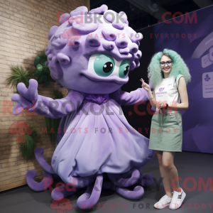Lavendel Medusa maskot...