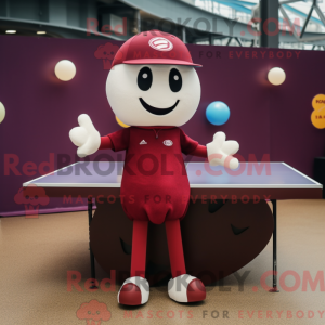 Maroon bordtennisbord...