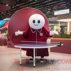 Maroon bordtennisbord...