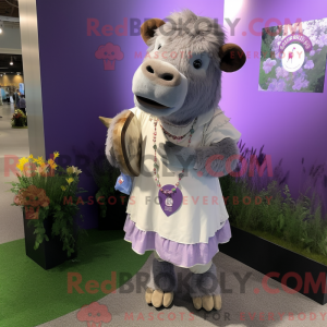 Máscara de búfalo lavanda...