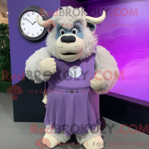 Máscara de búfalo lavanda...