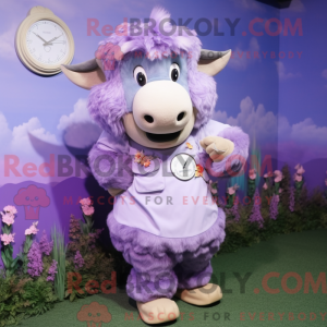 Máscara de búfalo lavanda...