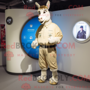 Máscara de burro creme com...