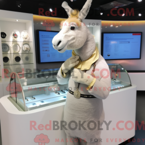 Máscara de burro creme com...