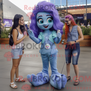 Lavendel havfrue maskot...