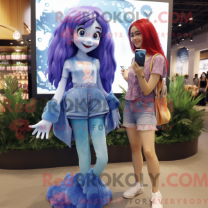 Lavender Mermaid mascot...