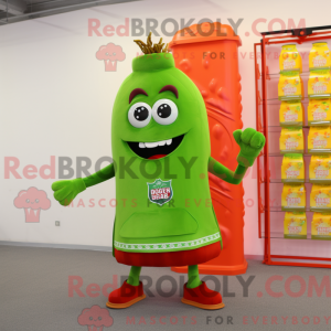 Hellgrüne Flasche Ketchup...