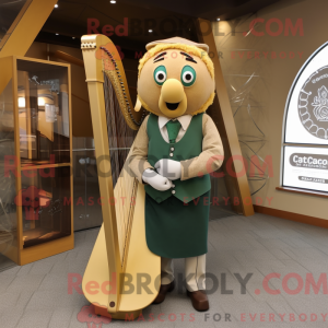 Figura de máscara de harpa...