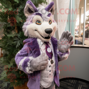 Lavender Wolf maskot...