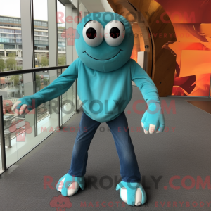Disfraz de mascota de Teal...