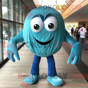 Teal Crab Cakes mascot...