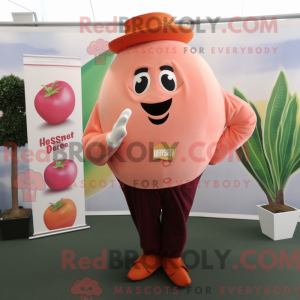 Peach Beet-maskotdraktfigur...