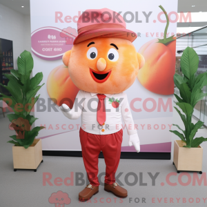 Peach Beet-maskotdraktfigur...