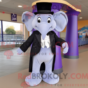 Lavendel elefant maskot...