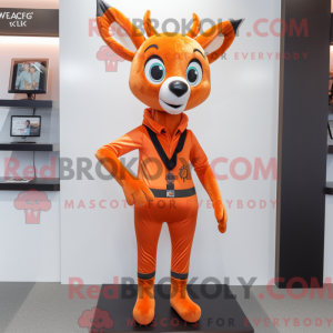 Orange Roe Deer maskot...
