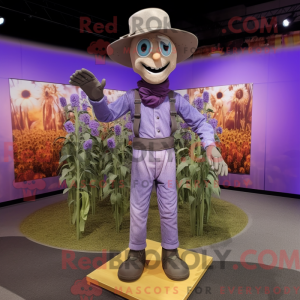 Lavender Scarecrow mascot...