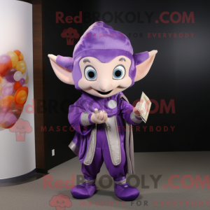 Lilla Elf maskot kostume...