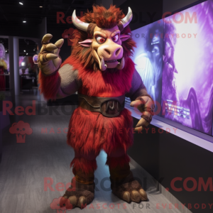 Minotaur maskot drakt...