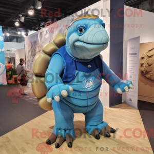 Blue Glyptodon mascot...