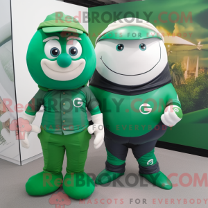 Grønn anheng maskot kostyme...