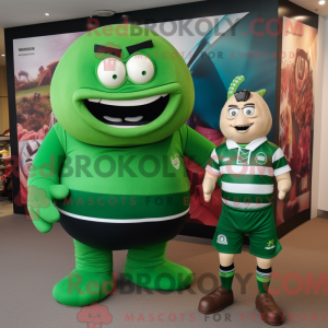 Zielony anheng maskot...