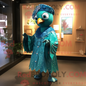 Costume mascotte de paon...