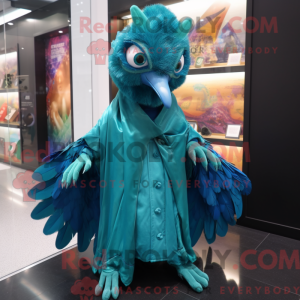 Máscara de pavão turca com...
