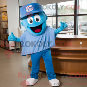 Maskottchenkostüm Blaues...
