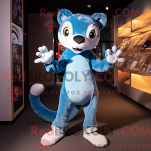 Blue Weasel maskot...
