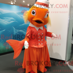 Guldfisk maskot kostume...