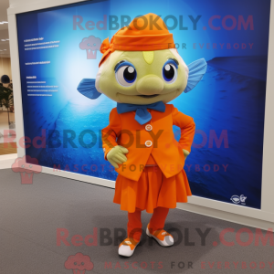 Goldfish mascot costume...
