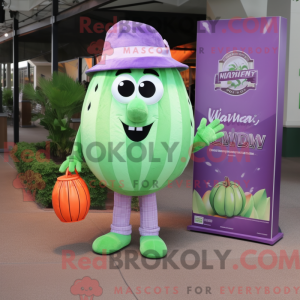 Lavendel vandmelon maskot...
