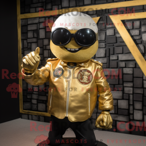 Gold Dim Sum mascot costume...