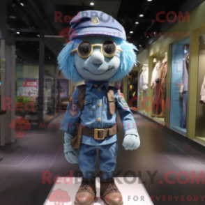 Fantasia de mascote de commando com short jeans e gorros - Mascotes do Para Commando - REBROKO_321752 - RedBrokoly.com
