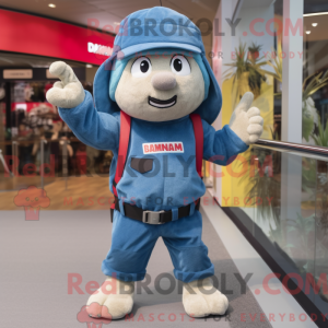 Commando-mascottekostuumkar...